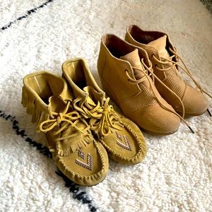 Tom’s Wedge Shoes and Moccasins 8.5